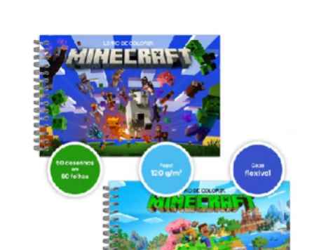 Livro de colorir minecraft