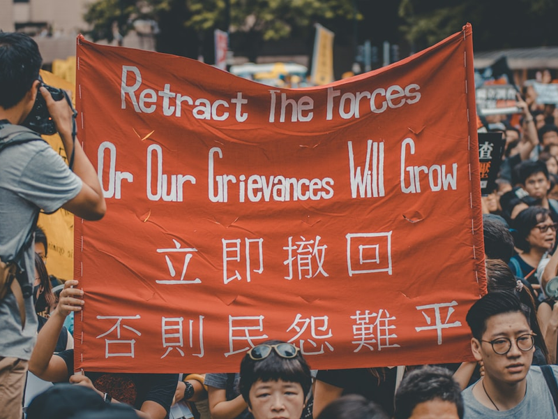 people protesting