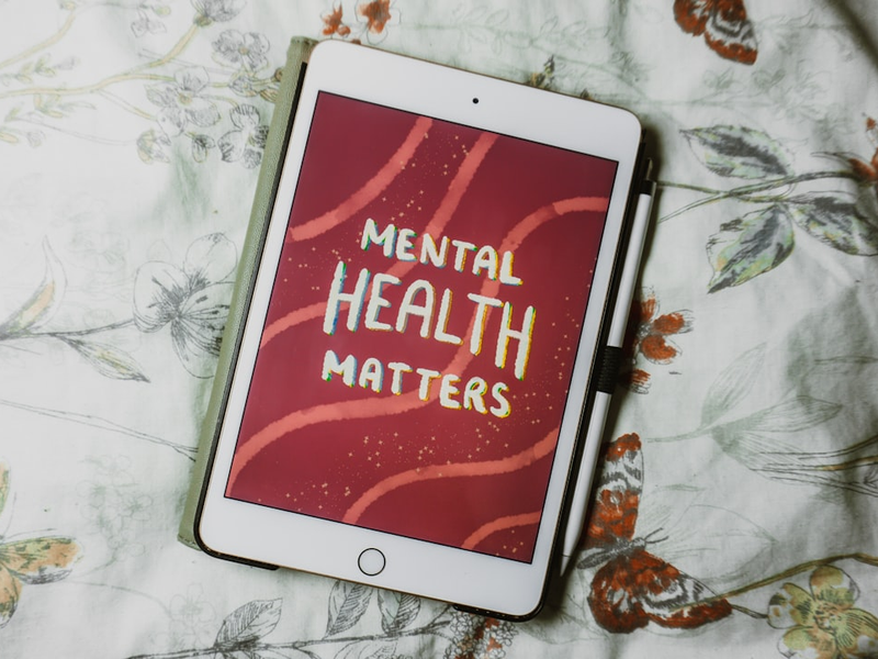 Mental Health Matters iPad Lettering Quote