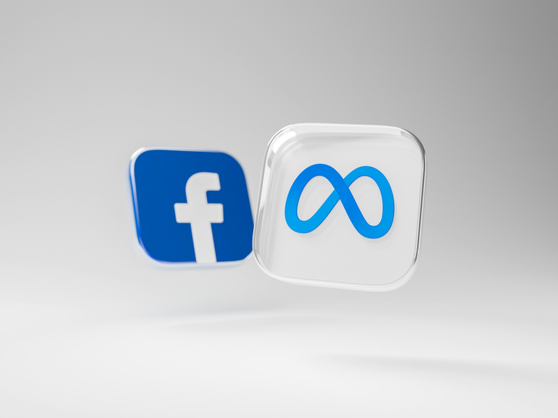 Meta and Facebook logo