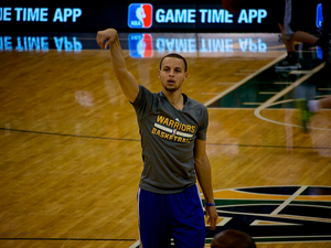 Steph Curry Warriors vs. Jazz @ Energy Solutions Arena Jan. 31 2014