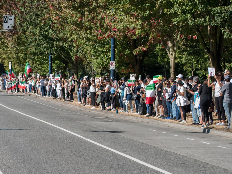 Mahsa Amini Protests in Downtown Vancouver