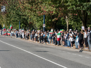 Mahsa Amini Protests in Downtown Vancouver