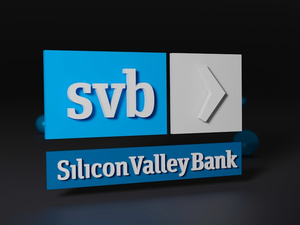 Silicon Valley Bank Logo in 3D. Feel free to contact me through email mariia.shalabaieva@gmail.com.