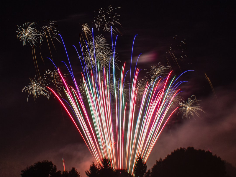 The Omaha region goes a bit wild with fireworks. You see them throughout all the neighborhoods in every direction.