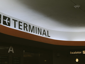 a close up of a sign on a building