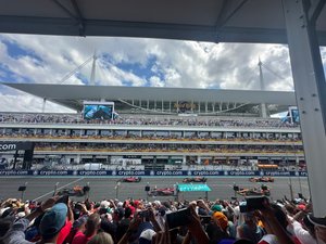 Start-Finish Straight at the 2024 Miami Grand Prix