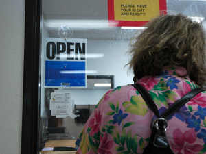 A Visit to the Food Stamps Office, Recession, Washington State Department of Health and Social Services, Ballard, Seattle, Washington, USA