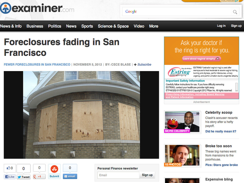 Foreclosures fading in San Francisco - San Francisco Real Estate - Examiner.com