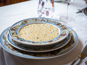 Lobster broth risotto 