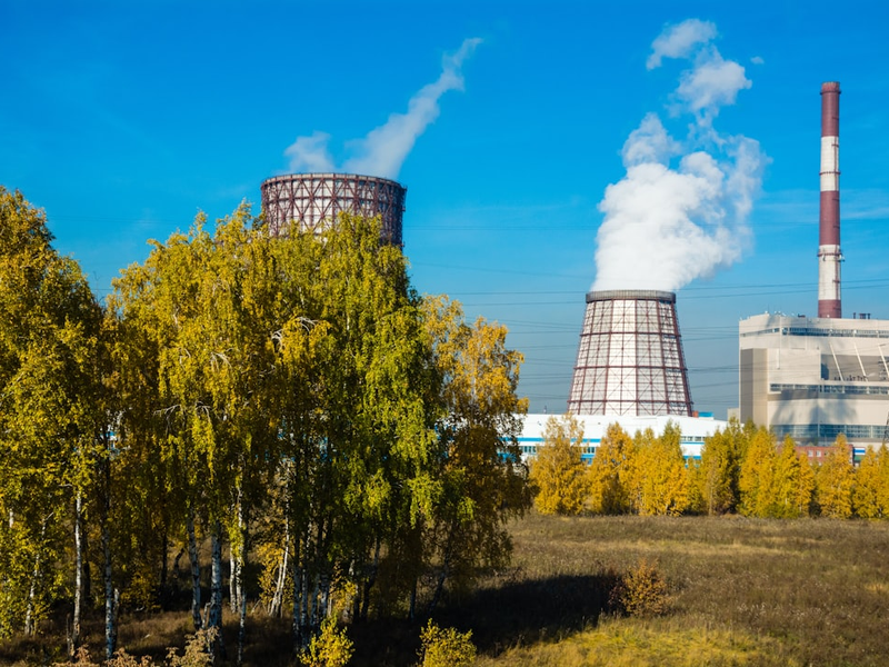 thermal power plant. More of my photos and videos Adobe Stock:http://bit.ly/3RqlciK More of my photos and videos Shutterstock: https://www.shutterstock.com/g/ALEKSANDRBERDYUGIN My email: bermix999@gmail.com