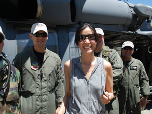 Lisa Ling and the Flight Crew