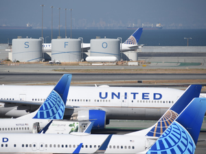 United Airlines jets at San Francisco International Airport (SFO)