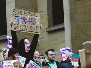 Hundreds gather for rally to protest gender reform bill block in Glasgow