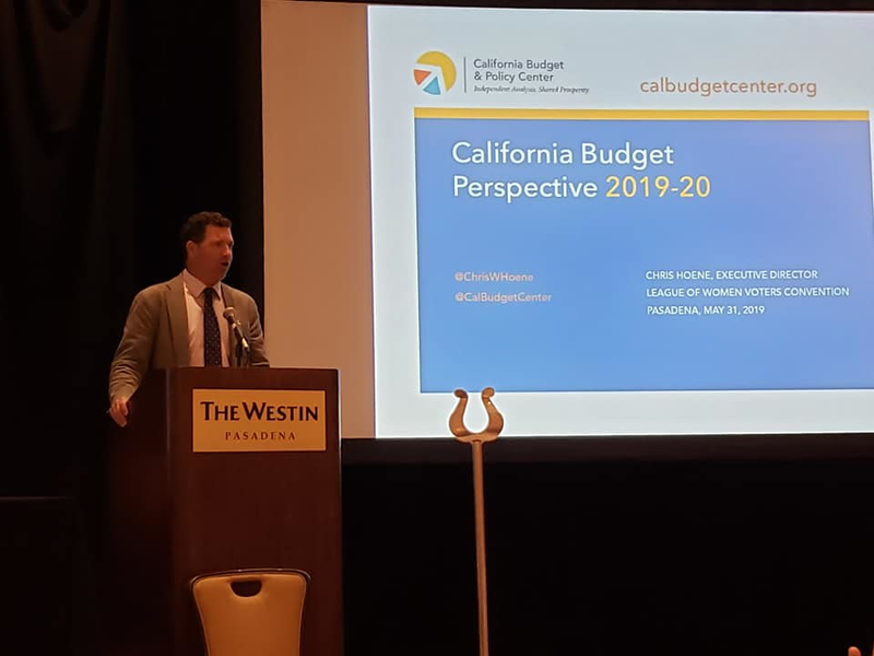 Chris Hoene, Executive Director of the California Budget and Policy Center