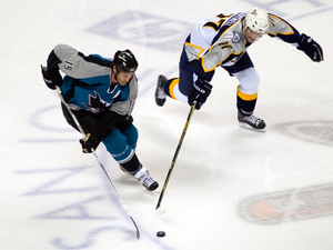 Joe Thornton and Scott Hartnell