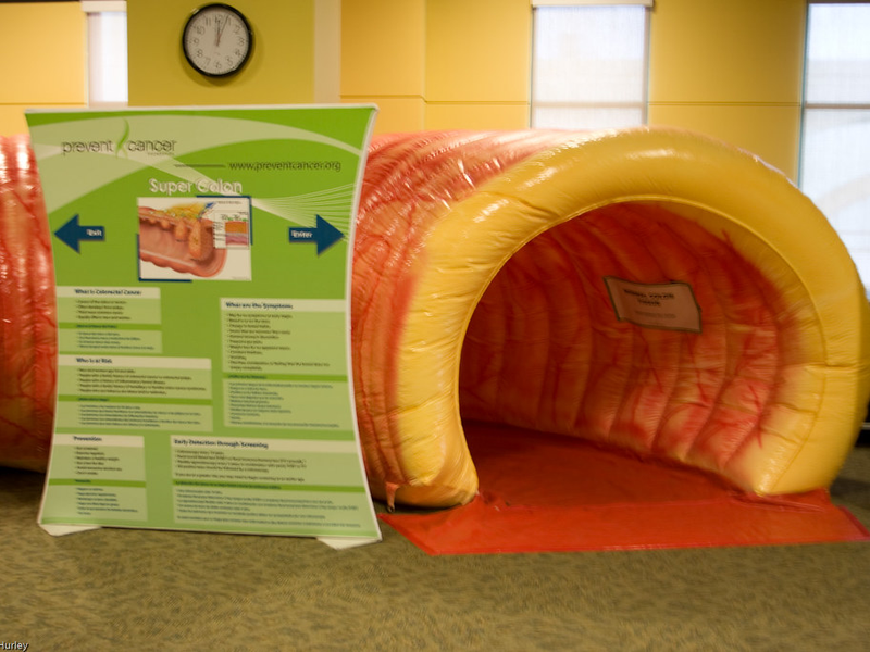 'Super Colon' Cancer Awareness Exhibit...