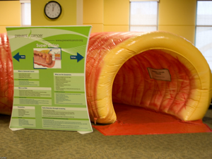 'Super Colon' Cancer Awareness Exhibit...