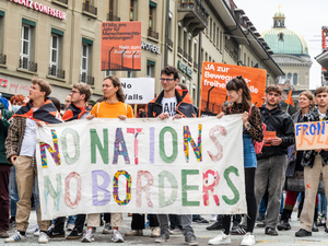 NoFrontex Demonstration 23. April 2022 Bern, Switzerland