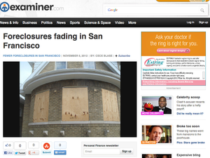 Foreclosures fading in San Francisco - San Francisco Real Estate - Examiner.com