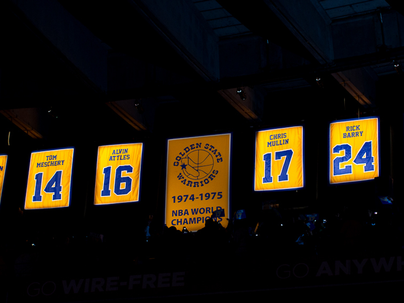 Golden State Warriors retired jersey