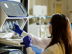 DNA Genotyping and Sequencing. Technician prepares for a viral whole-genome sequencing experiment at the Cancer Genomics Research Laboratory, part of the National Cancer Institute's Division of Cancer Epidemiology and Genetics (DCEG).