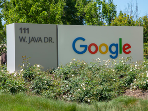 Google in Sunnyvale, CA, at West Java Drive.