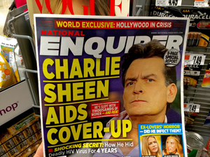 Charlie Sheen HIV National Enquirer Cover