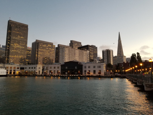 buildings near body of water