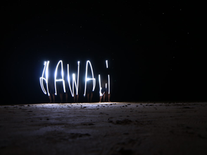 We were on the beach one night, taking photos. This is one of it