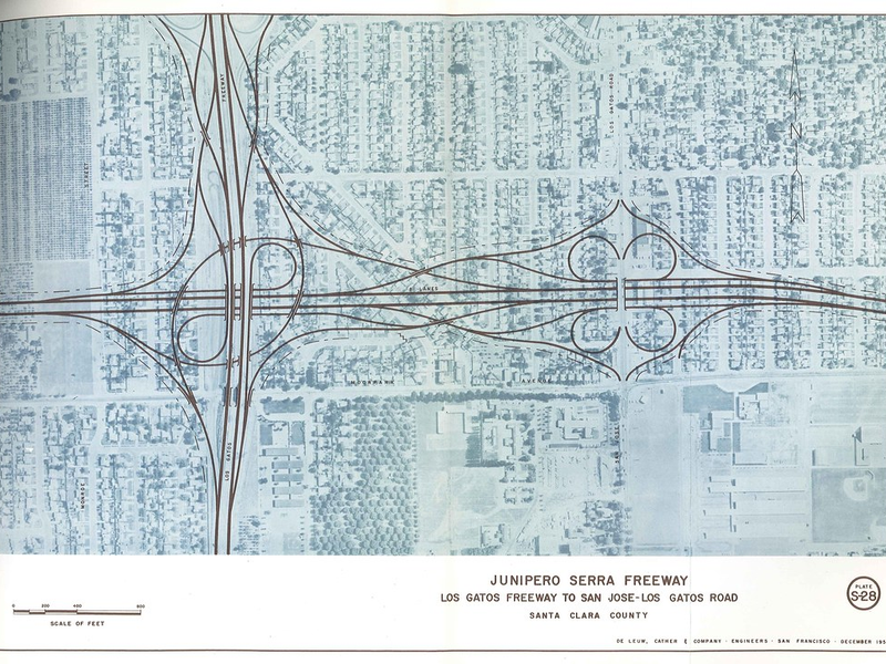 Junipero Serra Freeway, Los Gatos Freeway to San Jose-Los Gatos Road (1959)