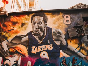 Mural of Kobe in the streets of Melbourne