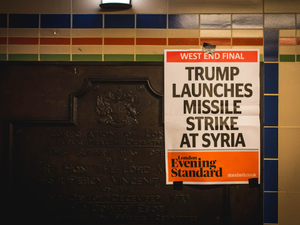 I felt like this image might be historically important one day. I snapped it at the end of one of my photography trips around my home city and there’s something nostalgic about it. It makes me think of troubles in the past communicated by the news that I’d have only seen in History classes.