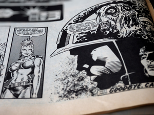 close up, bokeh, macro, blur, blurred background, close focus, comic, comic book, 2000AD, comic frames, graphic novel, illustration, comics, 