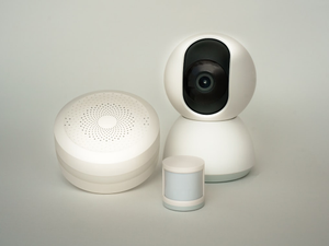 Smart home devices system. Security camera automation.