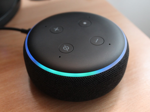 3rd gen. black Amazon echo dot speaker