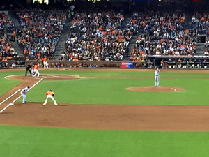 Friday night Giants/Dodgers game