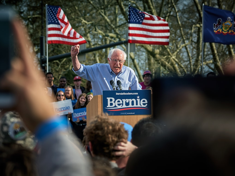 Bernie Sanders, Rally at Pittsburgh University, Sunday April 14.