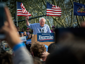 Bernie Sanders, Rally at Pittsburgh University, Sunday April 14.