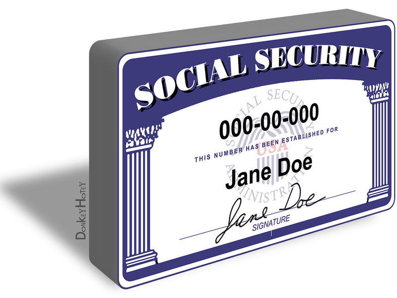 Social Security Card - Illustration