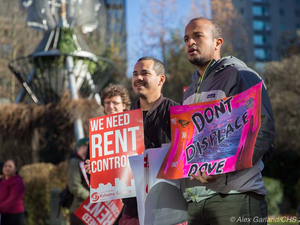 Displacing at Tenant Rights Rally - December 2017 Photos by Alex Garland