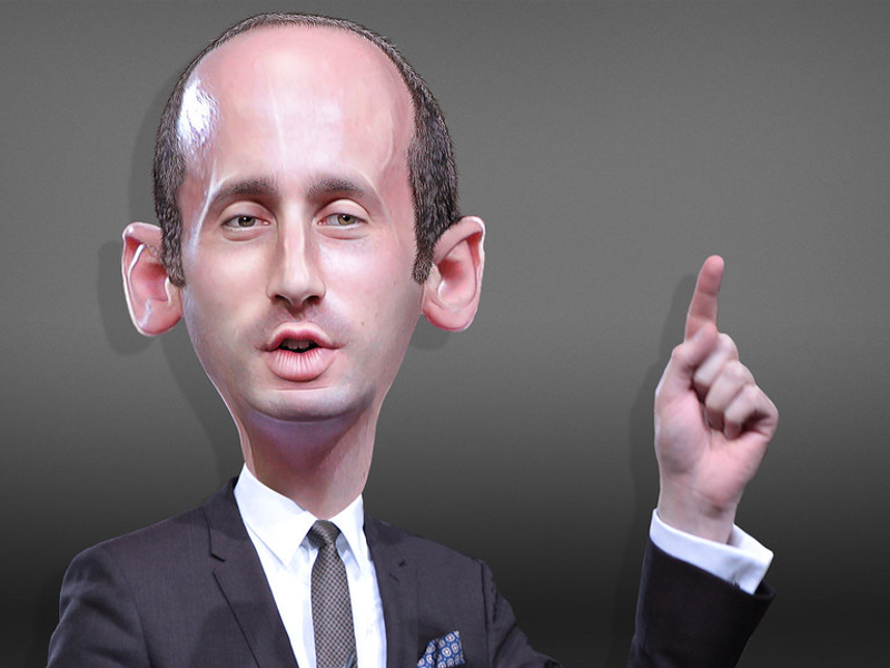 Stephen Miller - Caricature