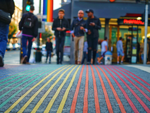 The Castro is an ecstatic community in downtown San Francisco filled with love and happiness. The emotions reflecting on this district show that love is love. The center of this area is this Rainbow Crosswalk, with the best photos you can get.