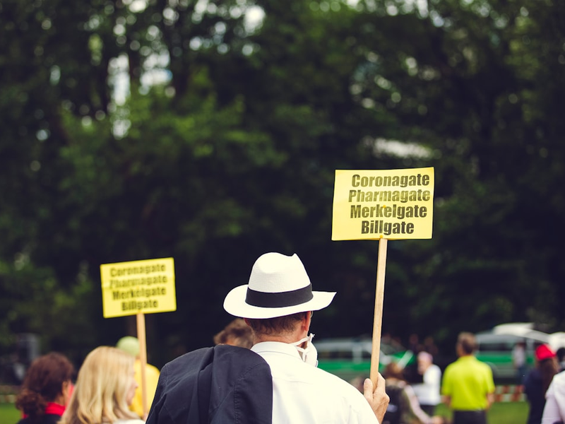 CORONAGATE - PHARMAGATE - MERKELGATE - BILLGATE. Civil movement – Anti corona protest –  Opponents of vaccination. Restriction of freedom.