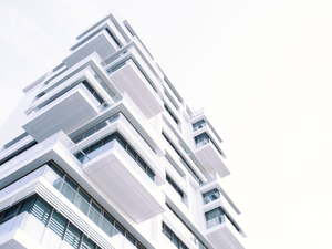 Modern apartment building