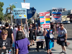 2018-10-27 San Diego transgender rights protest