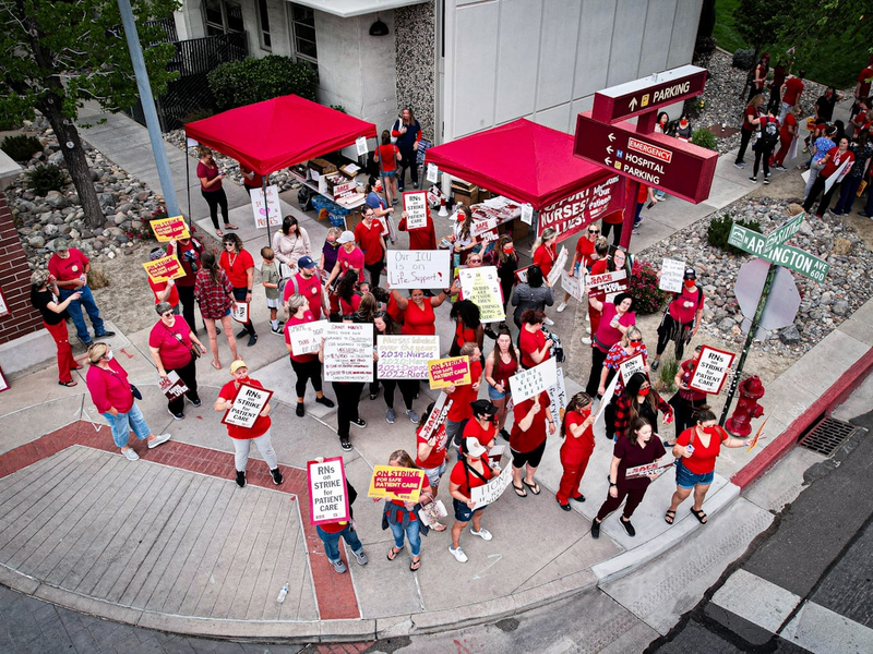 RNs on strike for patient care