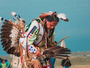 Lakota Native American Man at Pow Wow