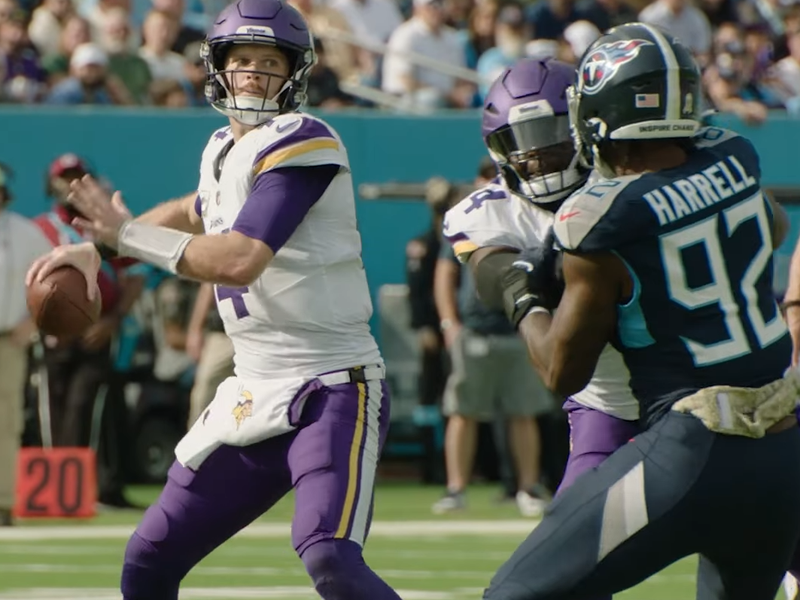 2024 Titans vs Vikings Sam Darnold (cropped)