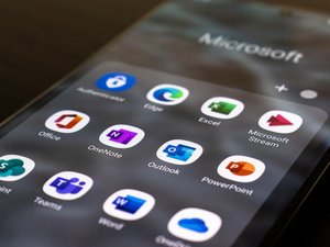 a close up of a cell phone with icons on it